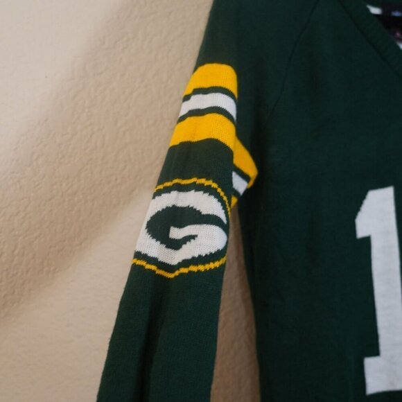 Green Bay Packers NFL Sweater Dress Aaron Rogers 12 Size Medium football - Picture 3 of 8